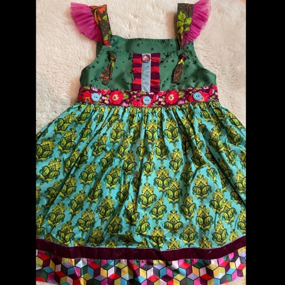 Matilda Jane Paint by Numbers Sledding Apron Dress! - Picture 12 of 16